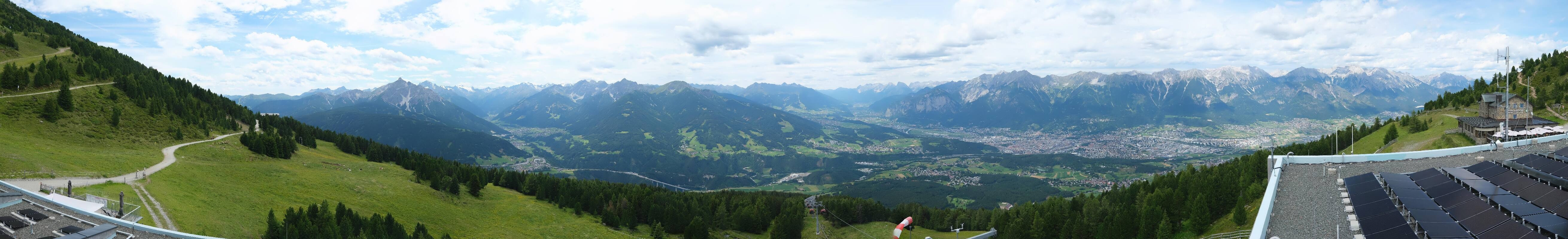 Archiv Foto Webcam Patscherkofel - Blick auf Innsbruck