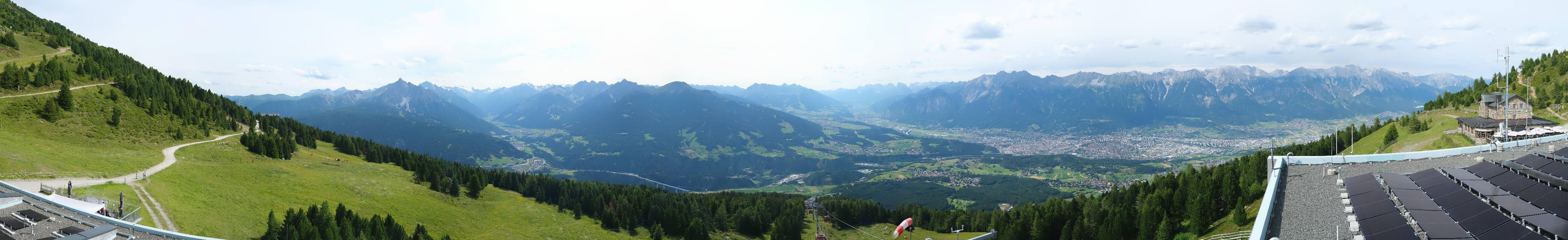 Archiv Foto Webcam Patscherkofel - Blick auf Innsbruck