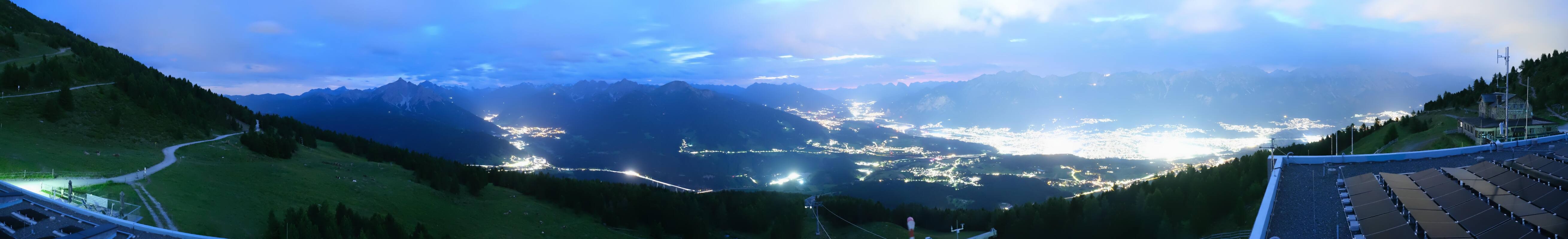 Archiv Foto Webcam Patscherkofel - Blick auf Innsbruck