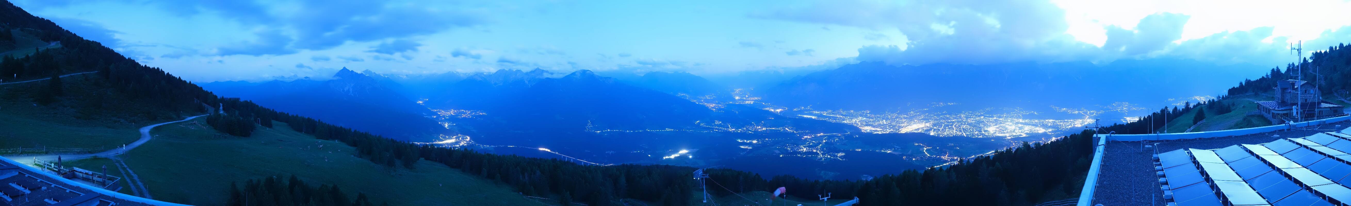 Archiv Foto Webcam Patscherkofel - Blick auf Innsbruck