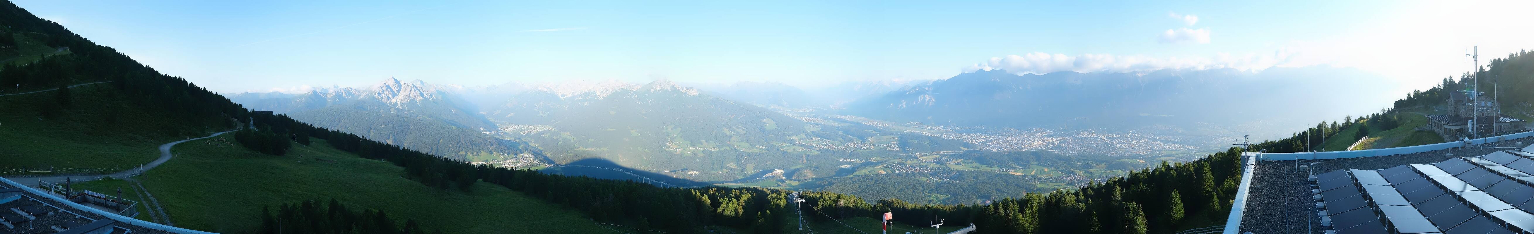 Archiv Foto Webcam Patscherkofel - Blick auf Innsbruck