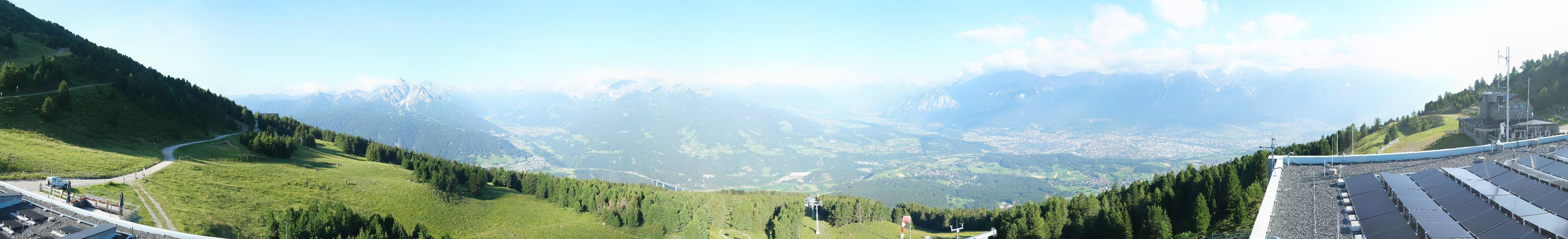 Archiv Foto Webcam Patscherkofel - Blick auf Innsbruck