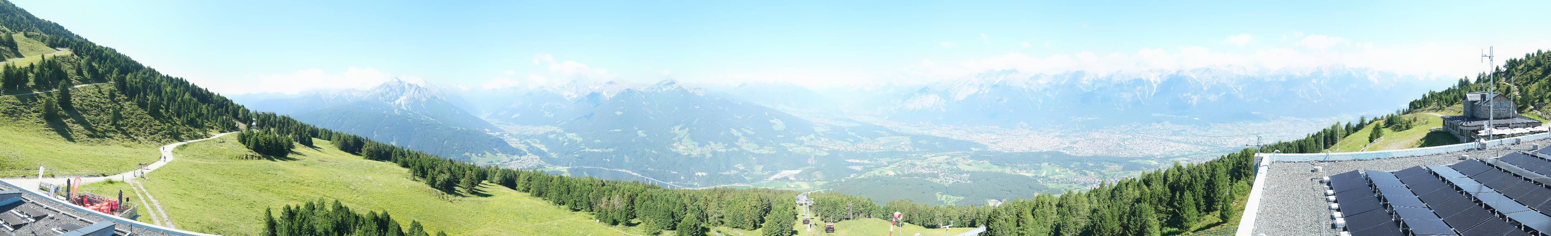 Archiv Foto Webcam Patscherkofel - Blick auf Innsbruck