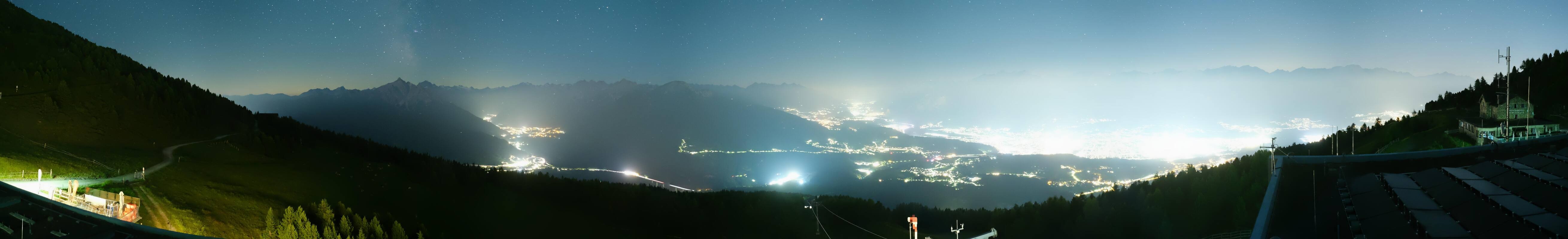 Archiv Foto Webcam Patscherkofel - Blick auf Innsbruck