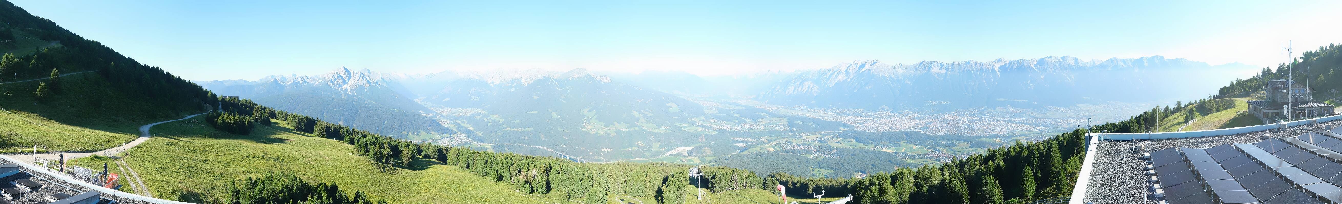Archiv Foto Webcam Patscherkofel - Blick auf Innsbruck
