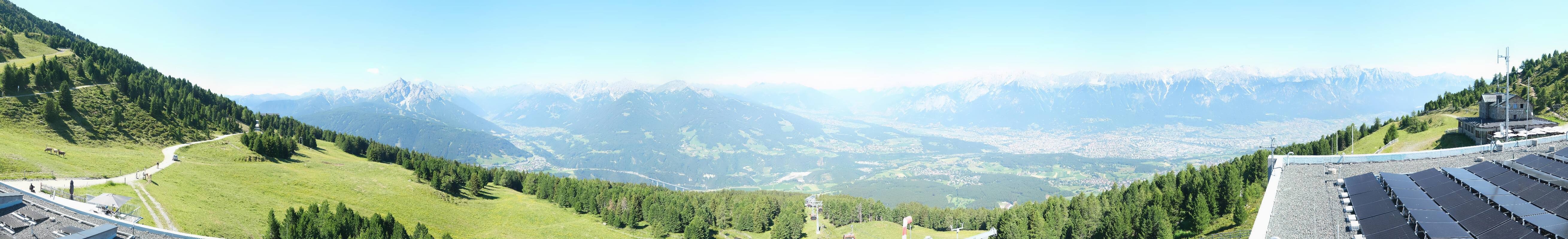 Archiv Foto Webcam Patscherkofel - Blick auf Innsbruck