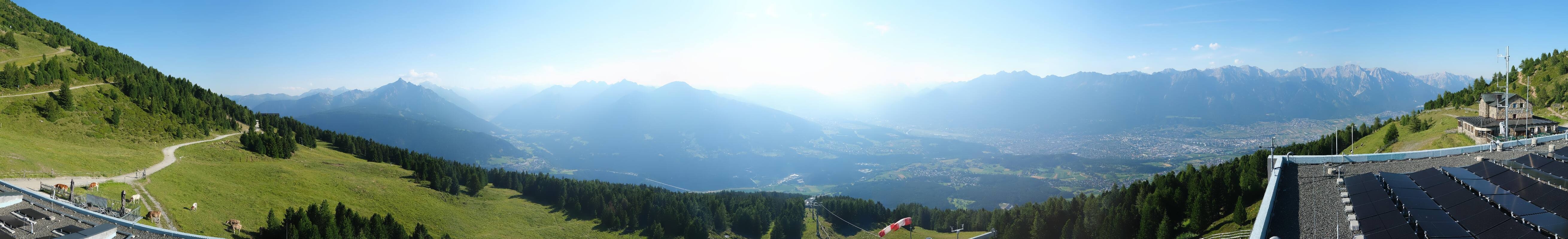 Archiv Foto Webcam Patscherkofel - Blick auf Innsbruck
