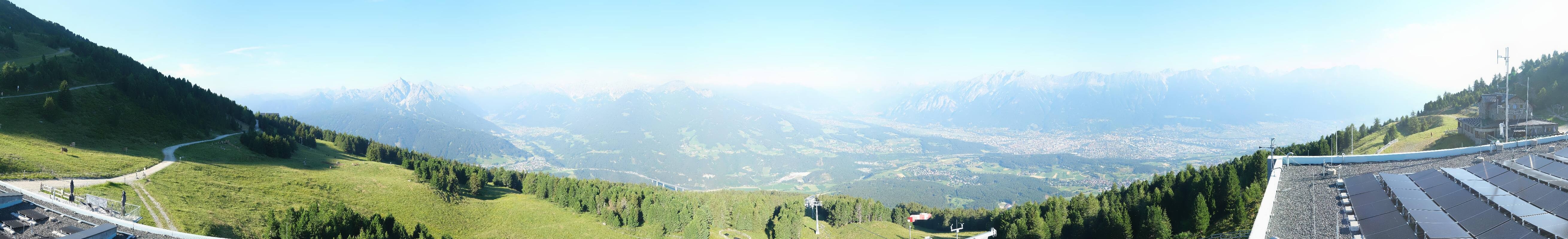 Archiv Foto Webcam Patscherkofel - Blick auf Innsbruck