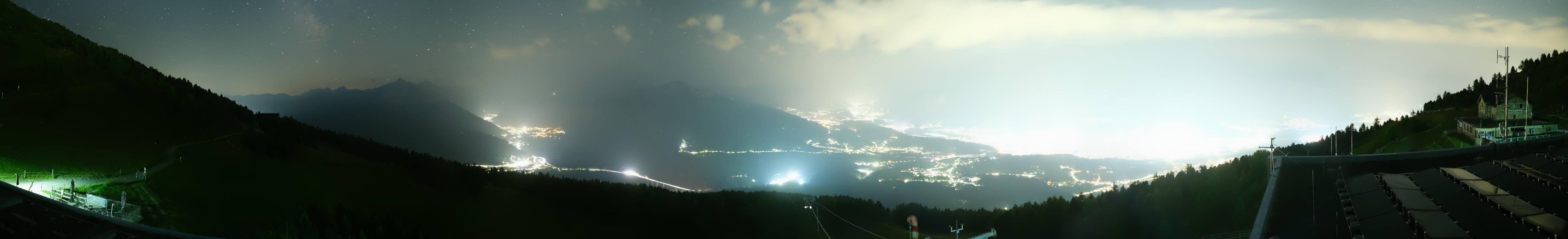 Archiv Foto Webcam Patscherkofel - Blick auf Innsbruck