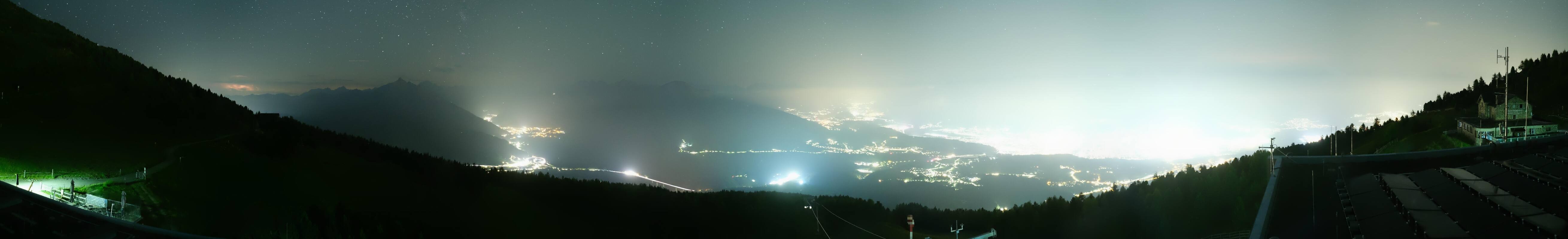 Archiv Foto Webcam Patscherkofel - Blick auf Innsbruck
