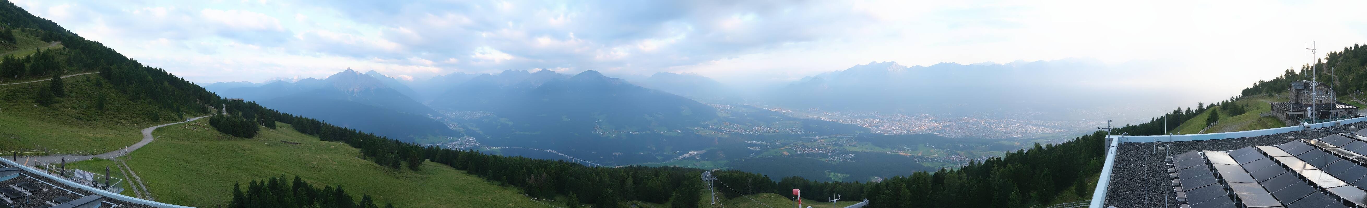 Archiv Foto Webcam Patscherkofel - Blick auf Innsbruck