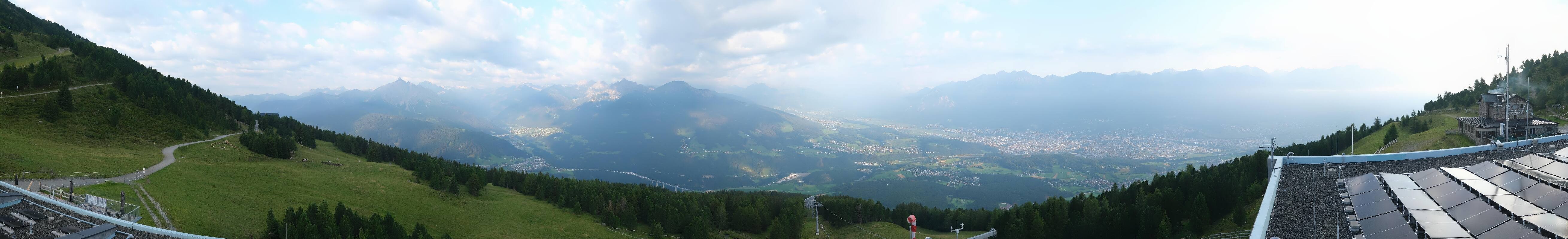 Archiv Foto Webcam Patscherkofel - Blick auf Innsbruck