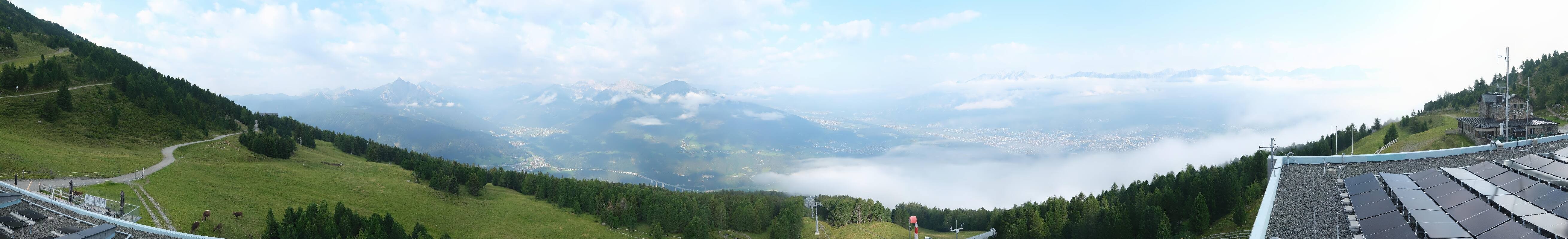 Archiv Foto Webcam Patscherkofel - Blick auf Innsbruck