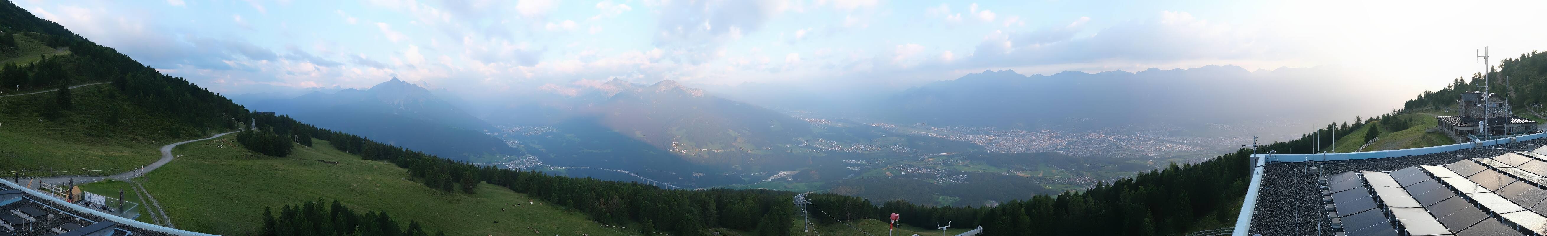 Archiv Foto Webcam Patscherkofel - Blick auf Innsbruck