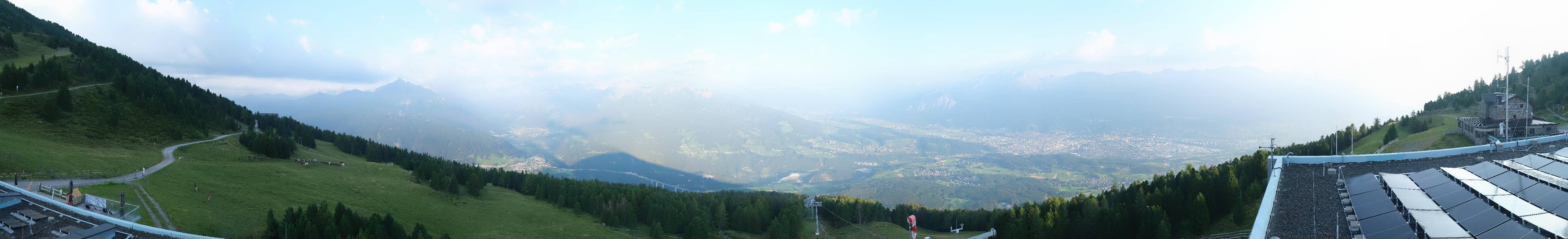 Archiv Foto Webcam Patscherkofel - Blick auf Innsbruck