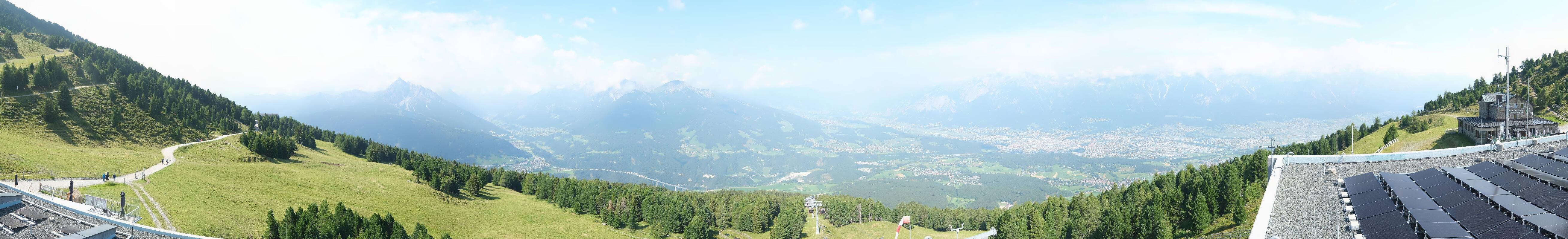 Archiv Foto Webcam Patscherkofel - Blick auf Innsbruck