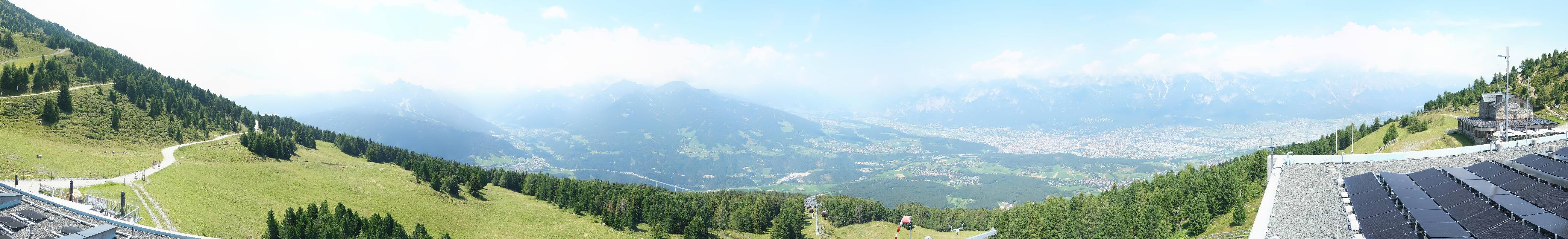 Archiv Foto Webcam Patscherkofel - Blick auf Innsbruck