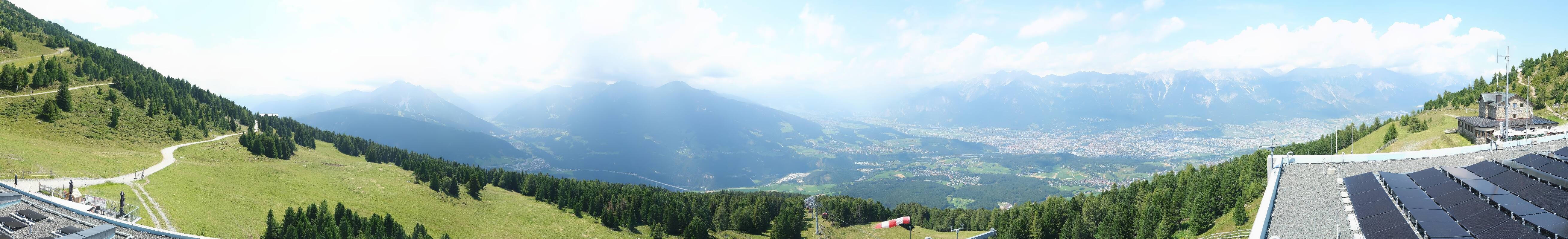 Archiv Foto Webcam Patscherkofel - Blick auf Innsbruck