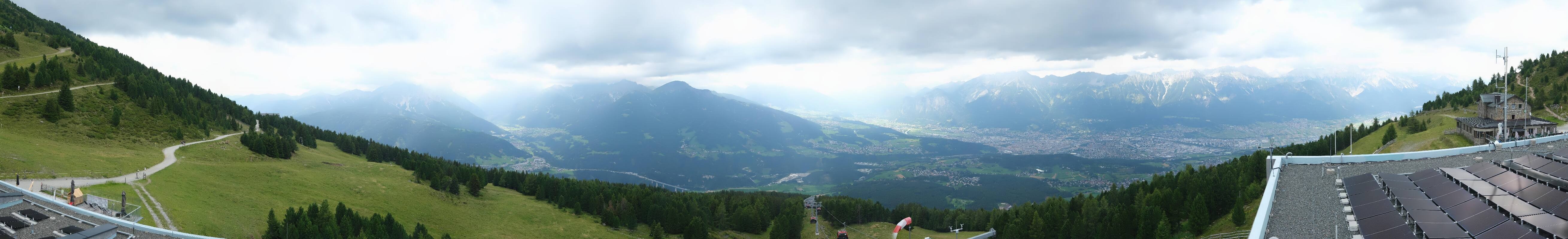 Archiv Foto Webcam Patscherkofel - Blick auf Innsbruck