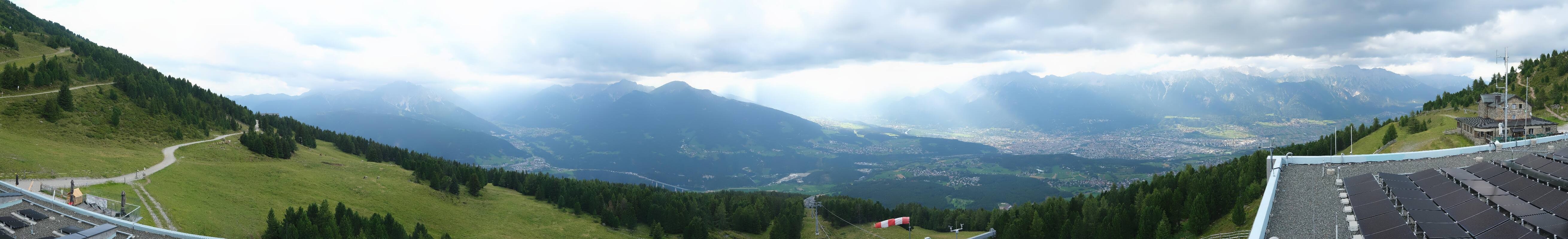 Archiv Foto Webcam Patscherkofel - Blick auf Innsbruck