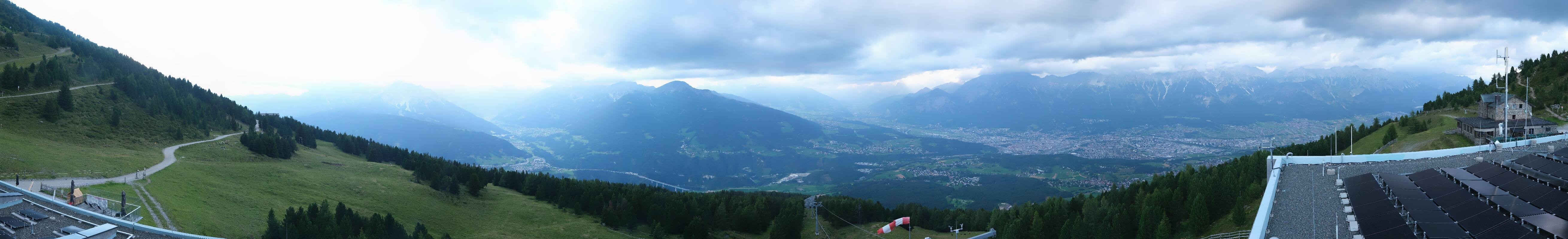 Archiv Foto Webcam Patscherkofel - Blick auf Innsbruck