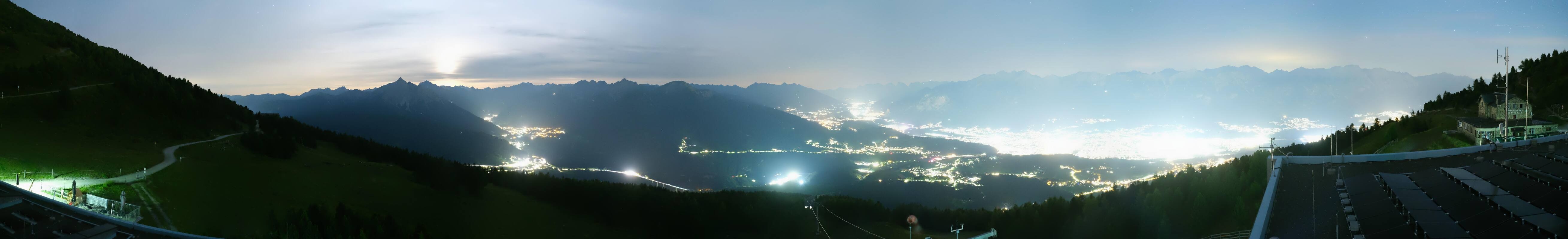 Archiv Foto Webcam Patscherkofel - Blick auf Innsbruck