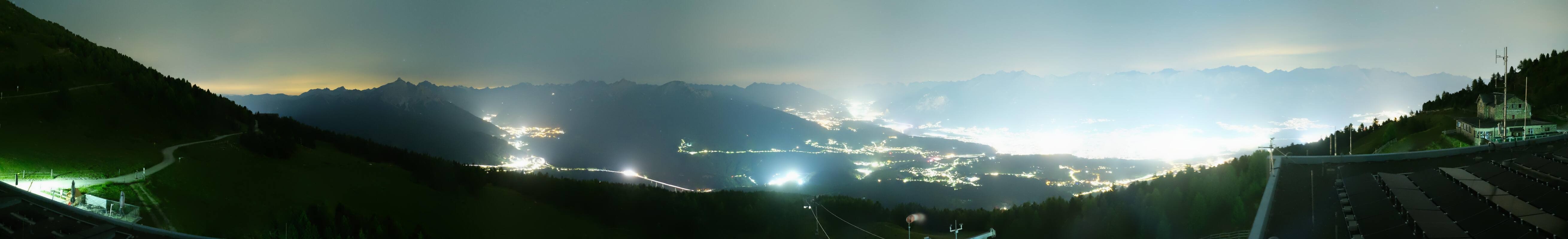 Archiv Foto Webcam Patscherkofel - Blick auf Innsbruck