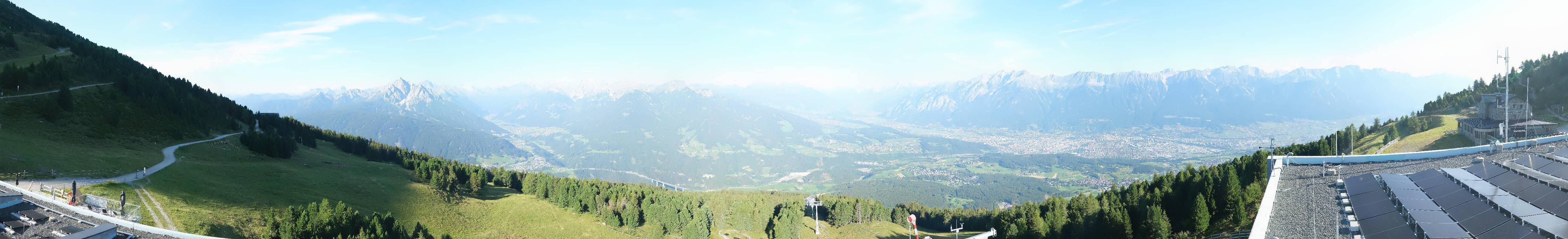 Archiv Foto Webcam Patscherkofel - Blick auf Innsbruck