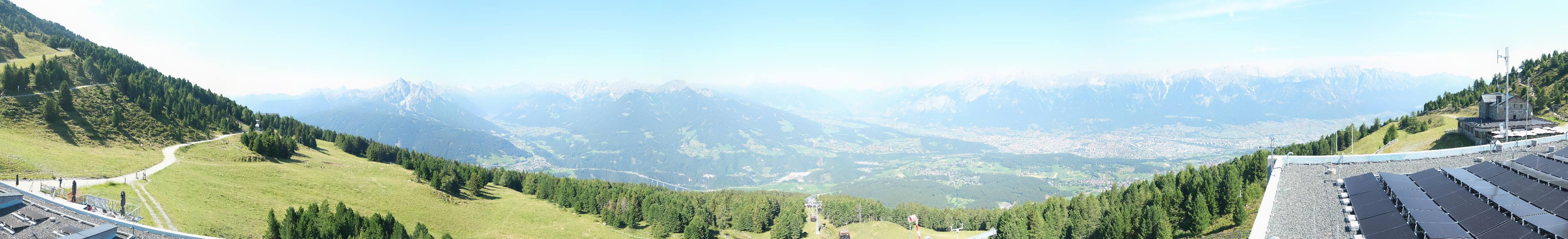 Archiv Foto Webcam Patscherkofel - Blick auf Innsbruck