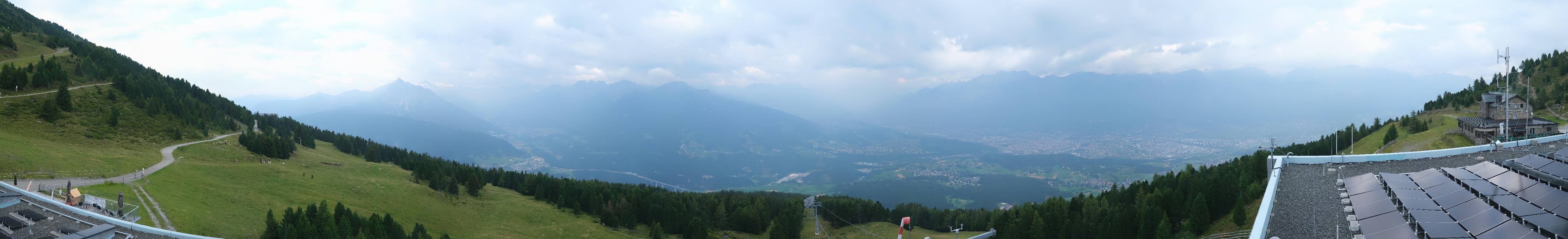 Archiv Foto Webcam Patscherkofel - Blick auf Innsbruck