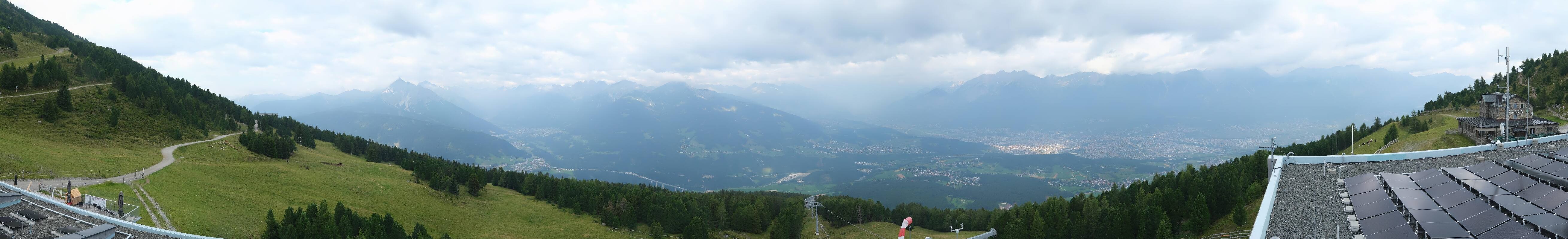 Archiv Foto Webcam Patscherkofel - Blick auf Innsbruck