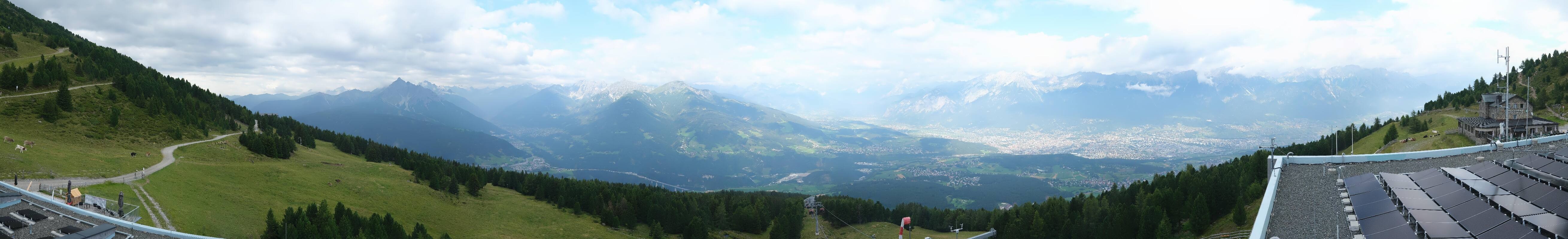 Archiv Foto Webcam Patscherkofel - Blick auf Innsbruck