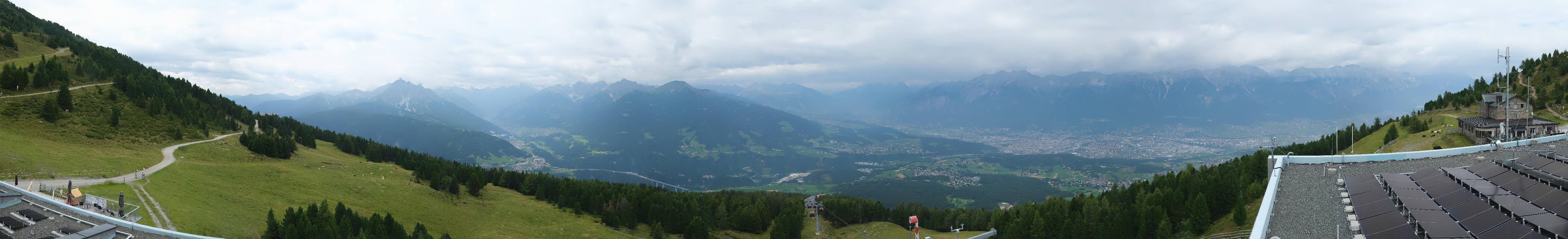 Archiv Foto Webcam Patscherkofel - Blick auf Innsbruck