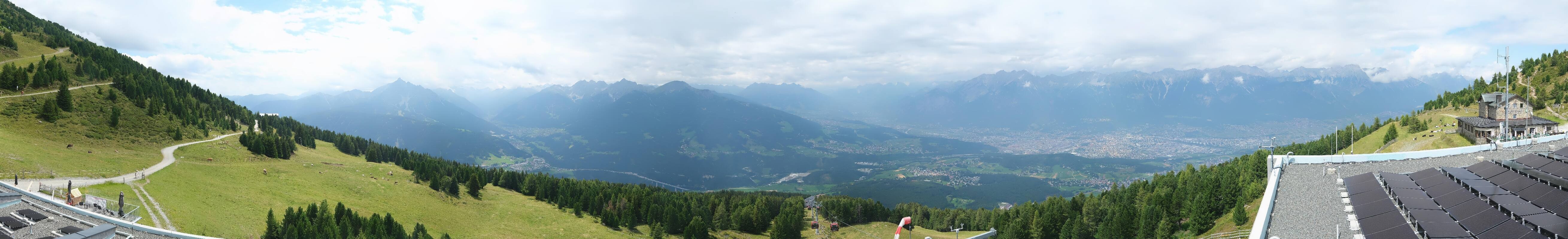 Archiv Foto Webcam Patscherkofel - Blick auf Innsbruck