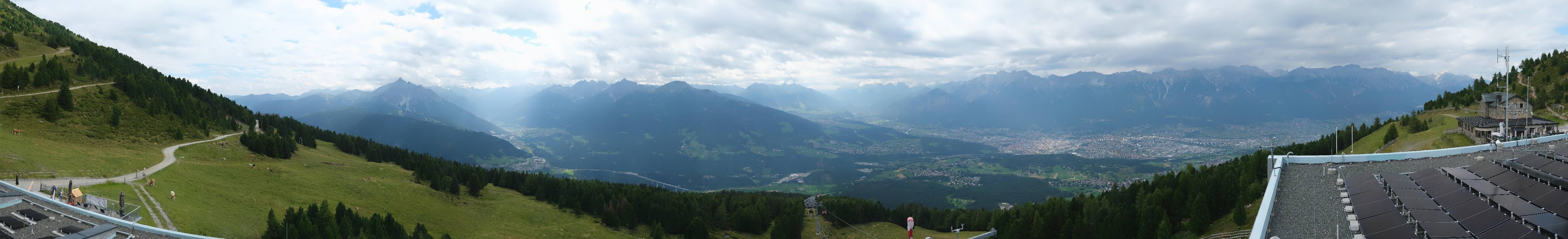 Archiv Foto Webcam Patscherkofel - Blick auf Innsbruck