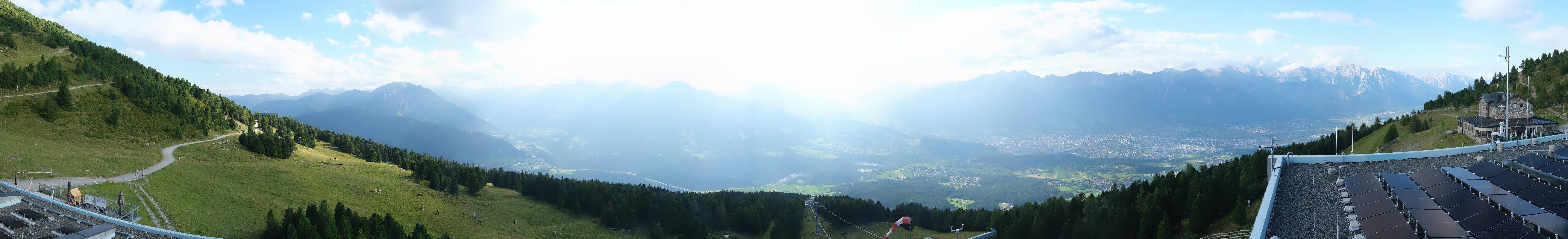 Archiv Foto Webcam Patscherkofel - Blick auf Innsbruck