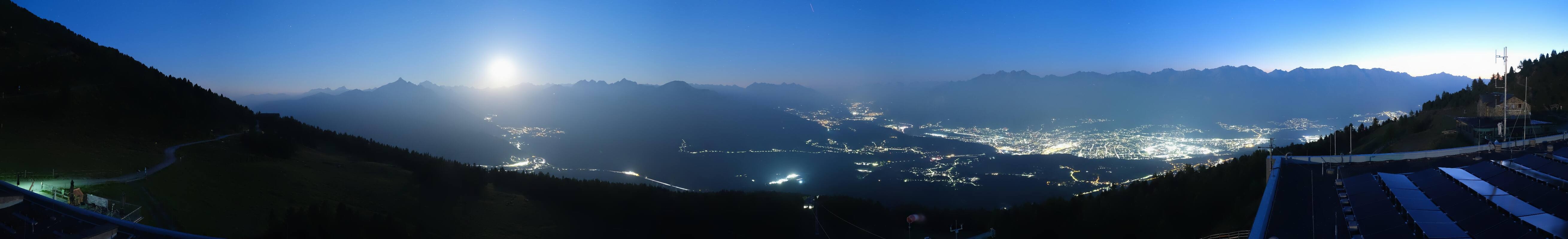 Archiv Foto Webcam Patscherkofel - Blick auf Innsbruck