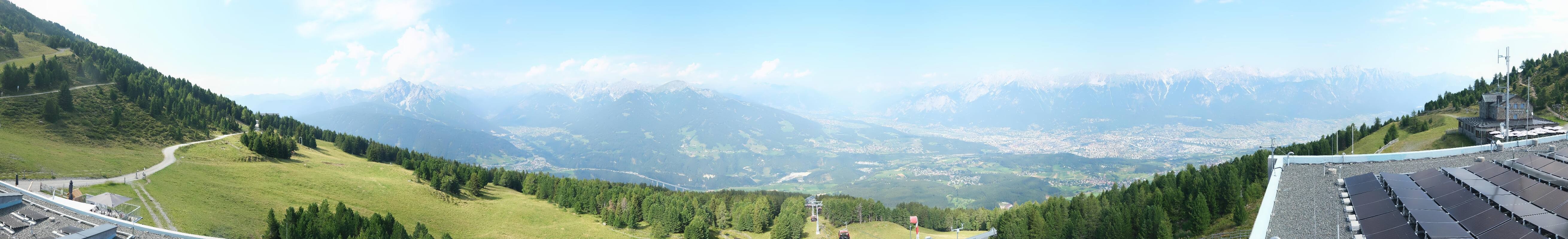 Archiv Foto Webcam Patscherkofel - Blick auf Innsbruck