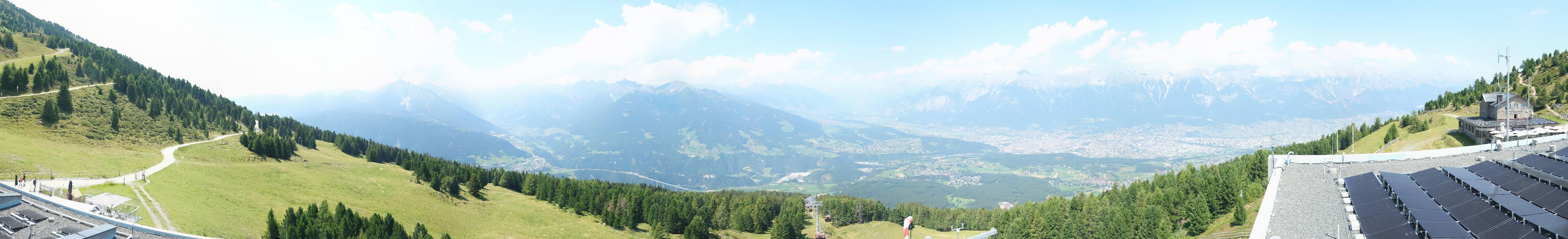 Archiv Foto Webcam Patscherkofel - Blick auf Innsbruck
