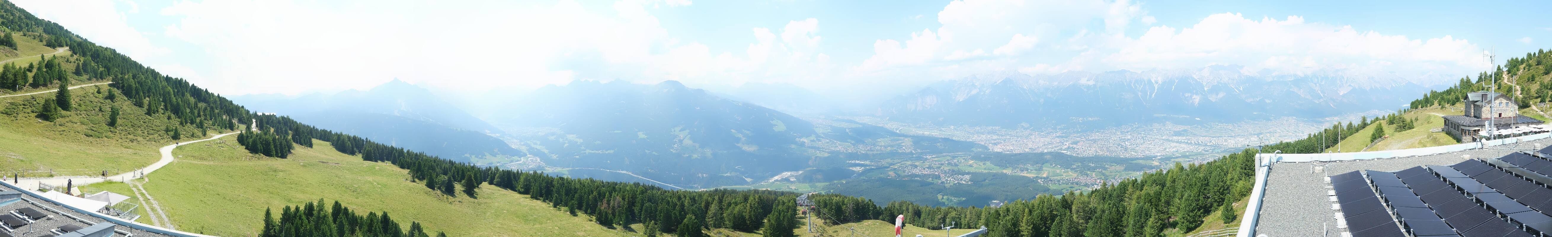 Archiv Foto Webcam Patscherkofel - Blick auf Innsbruck