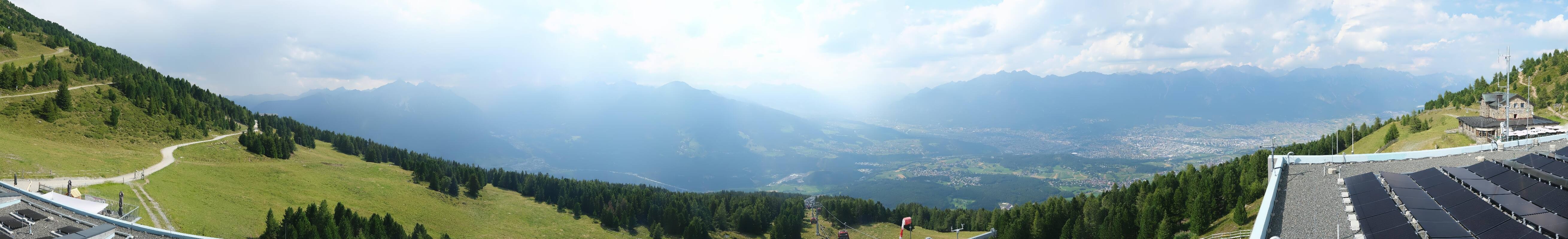 Archiv Foto Webcam Patscherkofel - Blick auf Innsbruck