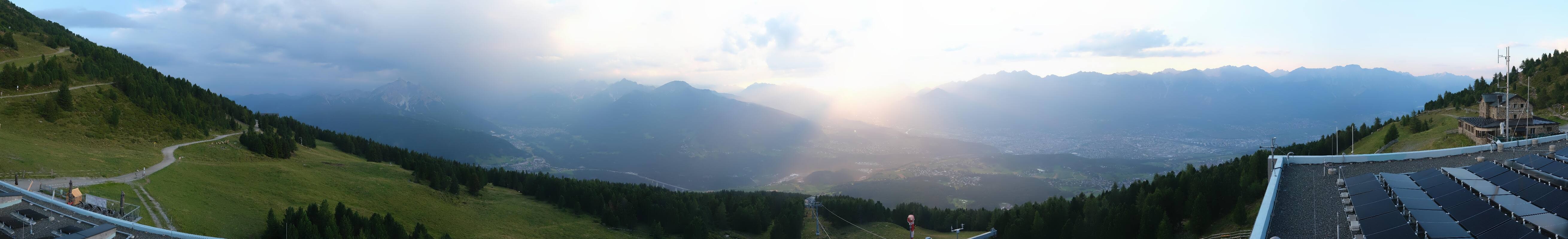 Archiv Foto Webcam Patscherkofel - Blick auf Innsbruck