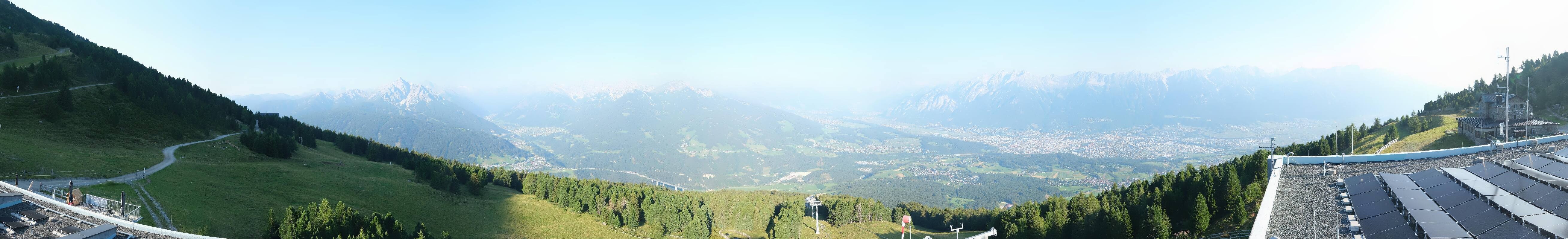 Archiv Foto Webcam Patscherkofel - Blick auf Innsbruck