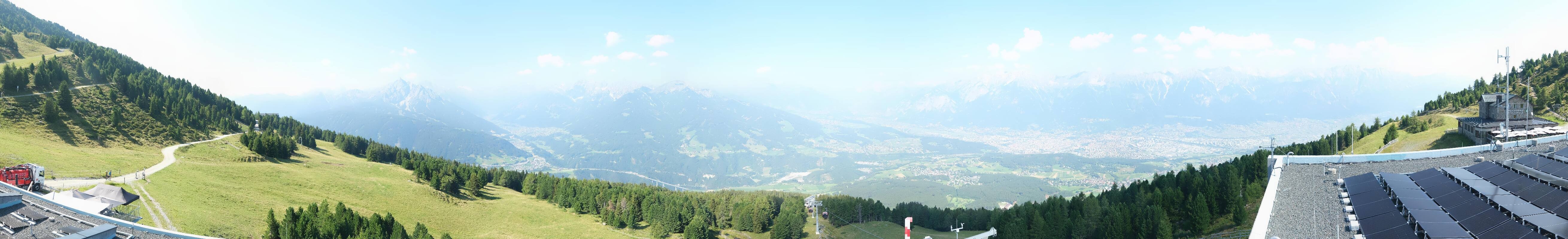 Archiv Foto Webcam Patscherkofel - Blick auf Innsbruck