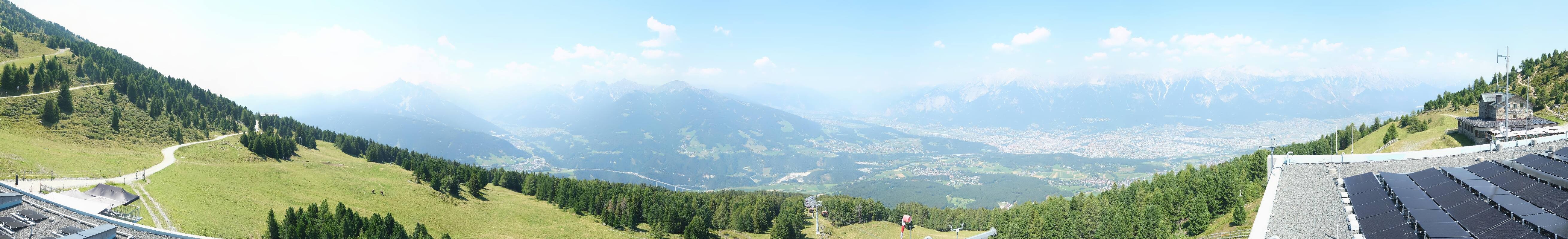 Archiv Foto Webcam Patscherkofel - Blick auf Innsbruck