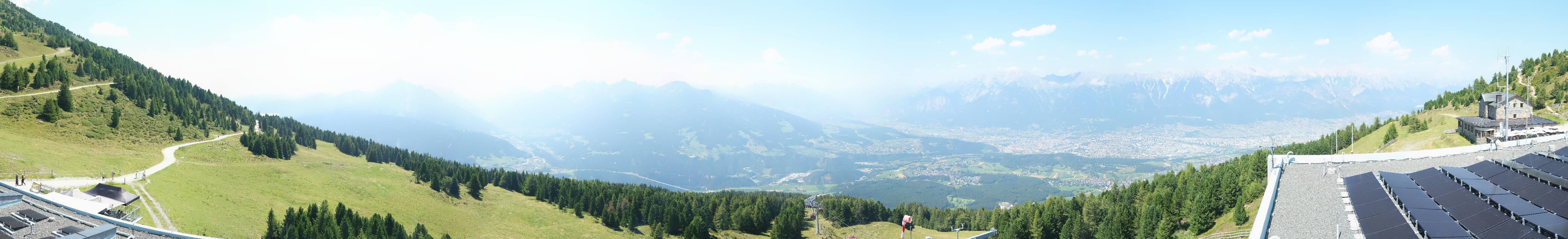 Archiv Foto Webcam Patscherkofel - Blick auf Innsbruck