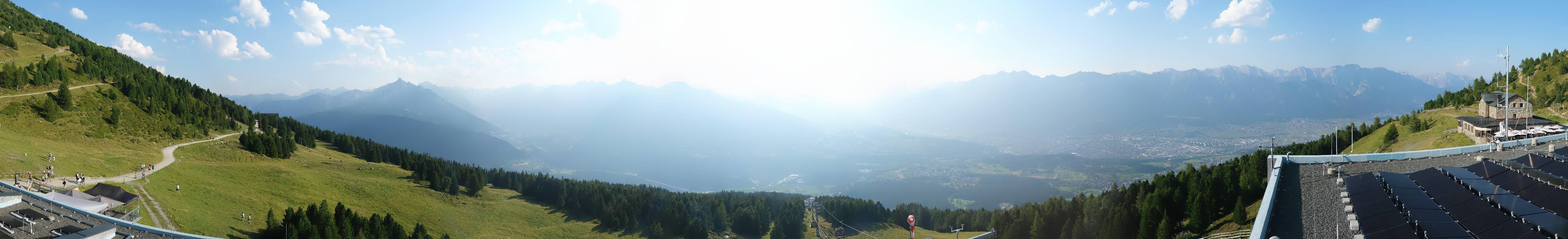 Archiv Foto Webcam Patscherkofel - Blick auf Innsbruck