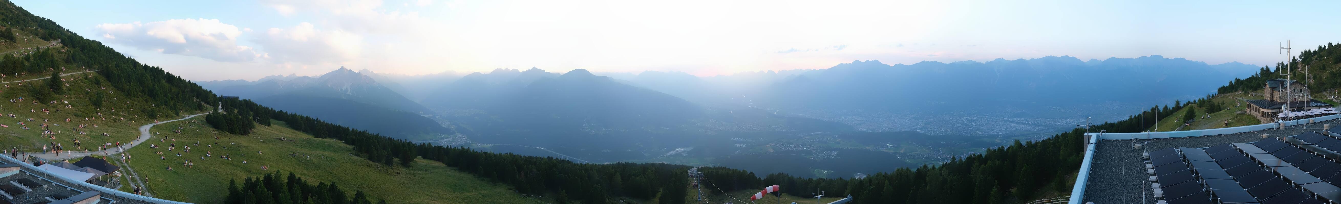 Archiv Foto Webcam Patscherkofel - Blick auf Innsbruck