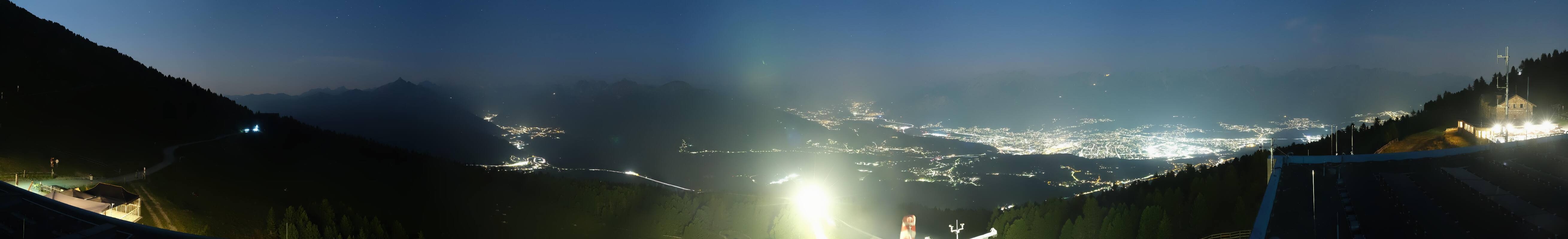Archiv Foto Webcam Patscherkofel - Blick auf Innsbruck