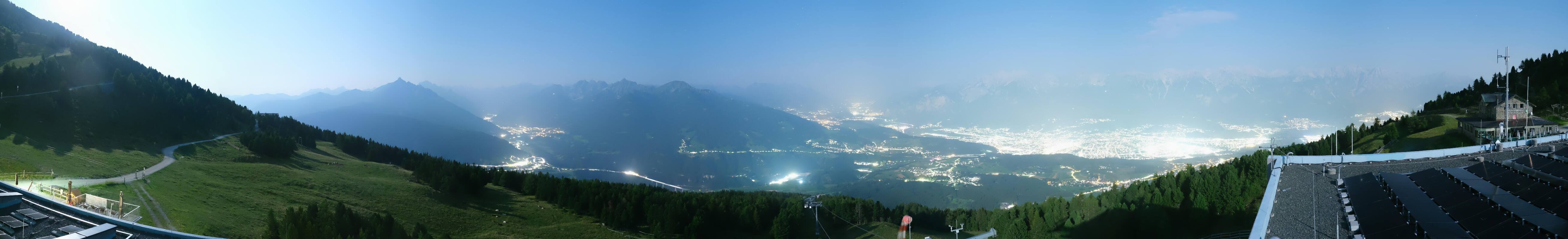 Archiv Foto Webcam Patscherkofel - Blick auf Innsbruck